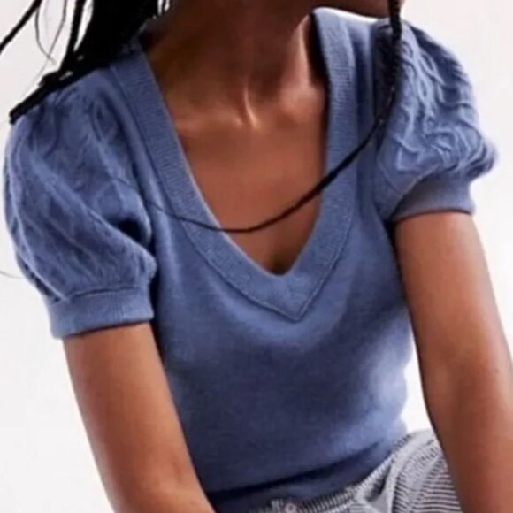 NWOT Free People Annabel 100% Cashmere sweater - Picture 1 of 13
